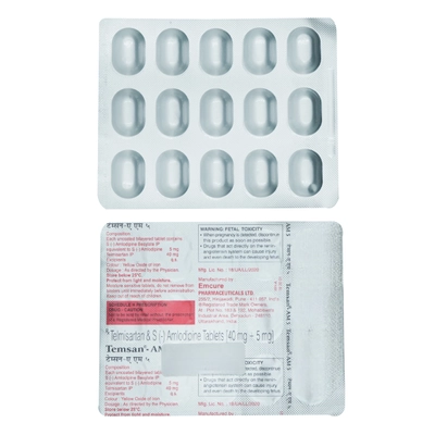 Temsan-AM 5 Tablet 15's, Pack of 15 TabletS