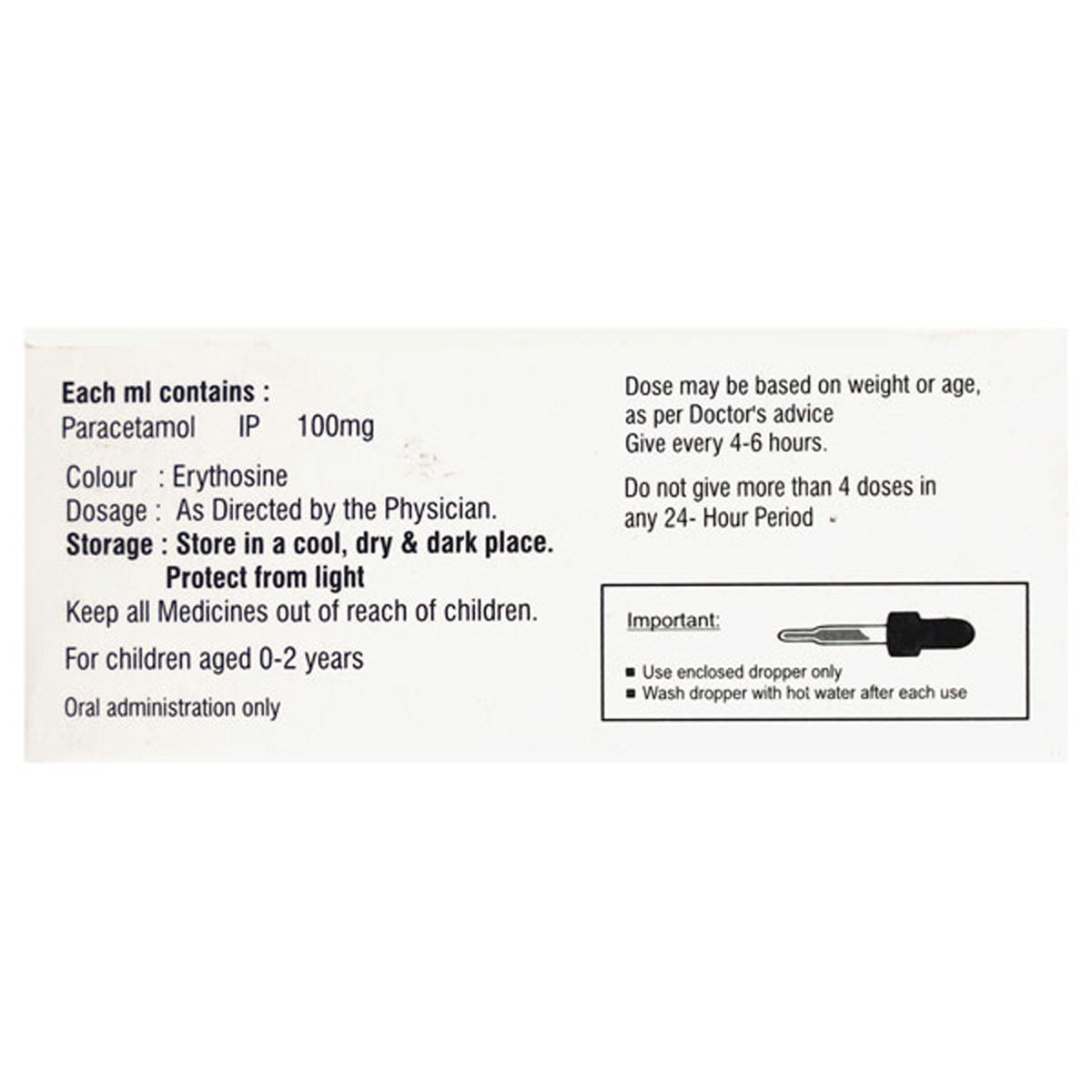 Temp 100 Paediatric Drops 15 ml, Pack of 1 DROPS Temp 100 Paediatric Drops 15 ml, Pack of 1 DROPS