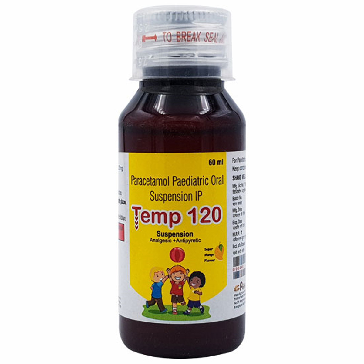 Temp 120 Mango Oral Suspension 60 ml, Pack of 1 ORAL SUSPENSION Temp 120 Mango Oral Suspension 60 ml, Pack of 1 ORAL SUSPENSION