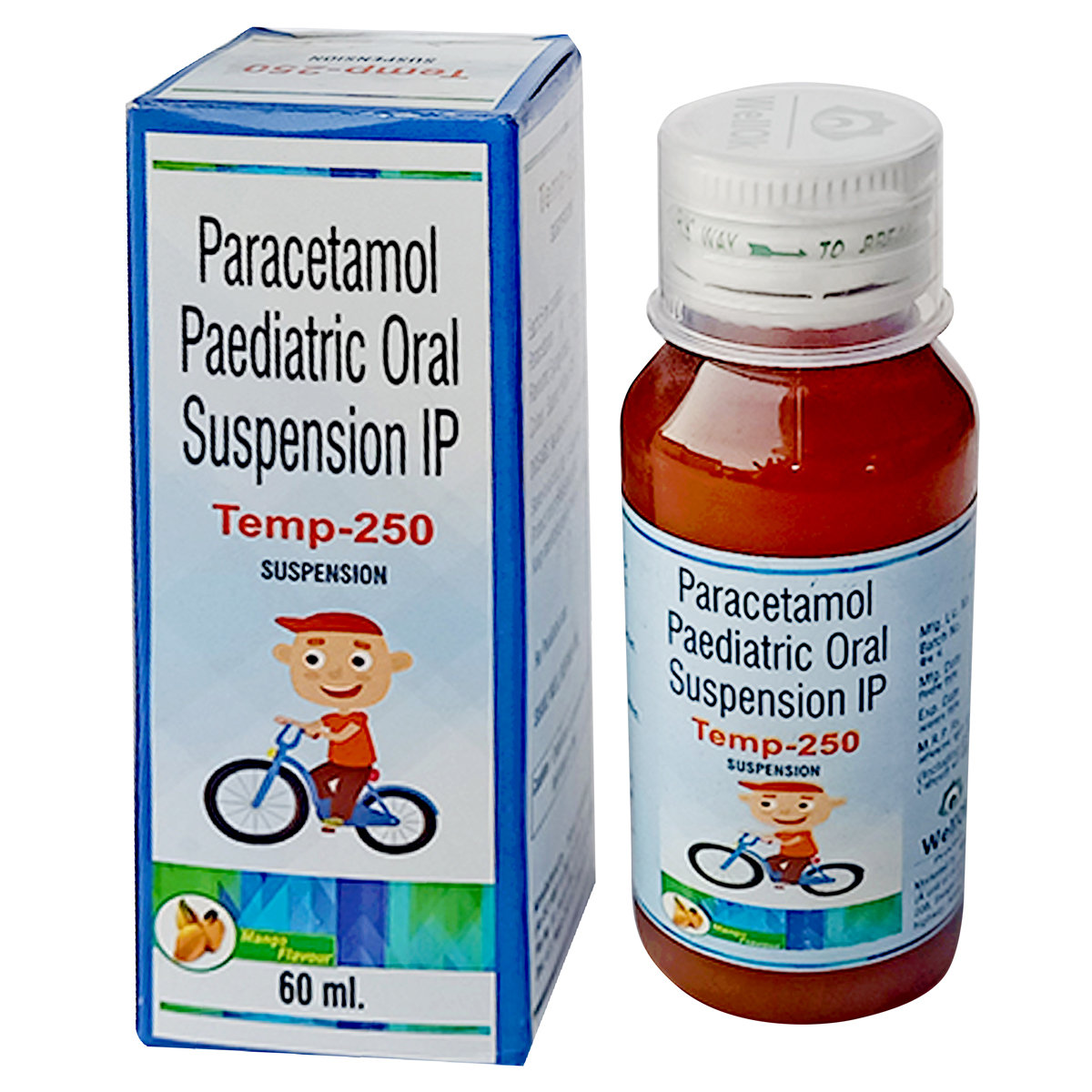 Temp 250 Water Melon Paed Suspension 60 ml, Pack of 1 ORAL SUSPENSION Temp 250 Water Melon Paed Suspension 60 ml, Pack of 1 ORAL SUSPENSION