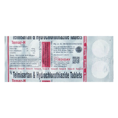 Temaz-H Tablet 10's, Pack of 10 TabletS