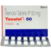 Tenolol-50 Tablet 14's, Pack of 14 TABLETS