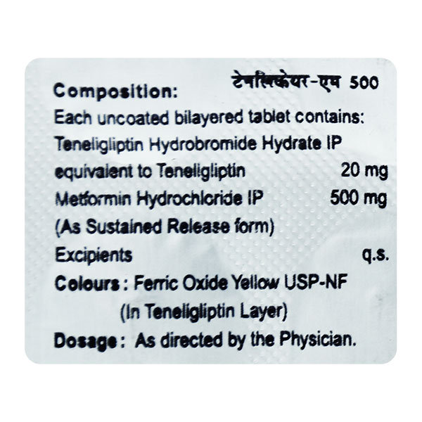 Tenlicare-M 500 mg Tablet 10's, Pack of 10 Tenlicare-M 500 mg Tablet 10's, Pack of 10