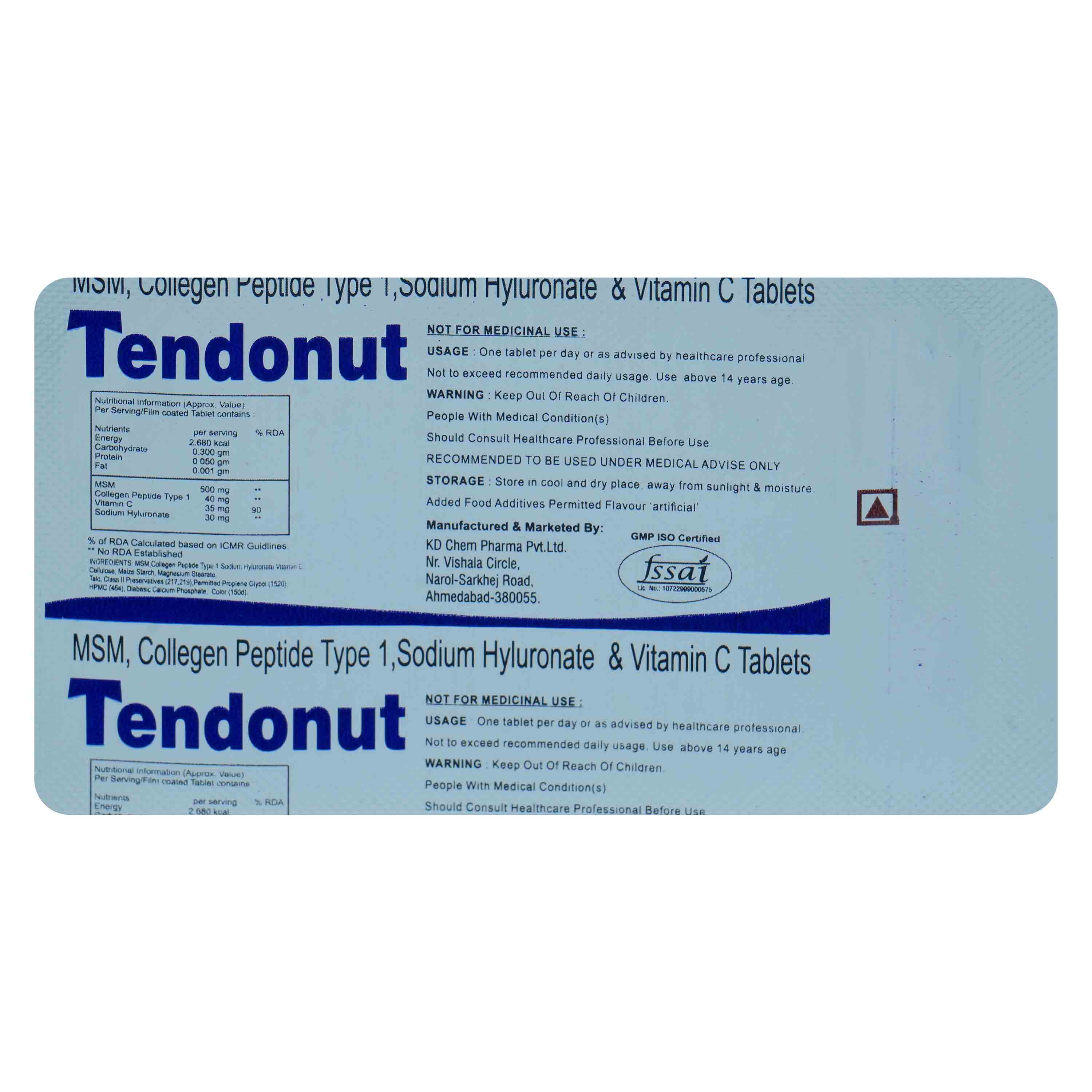 Tendonut Tablet 10's Tendonut Tablet 10's