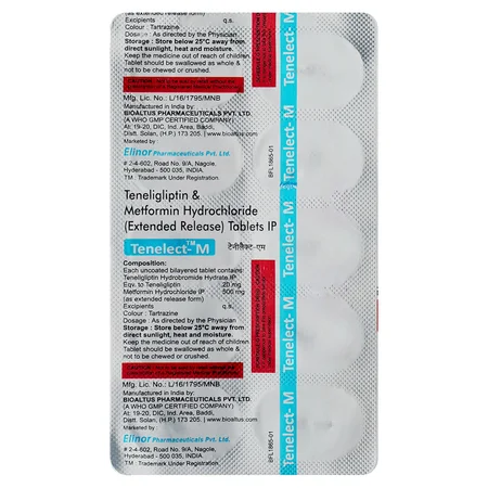 Tenelect M 20/500 mg Tablet 10's