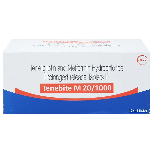 Tenebite M 20 mg/1000 mg Tablet 15's