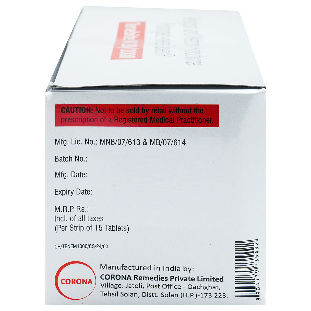 Tenebite 20 Buy Tenebite M 20/1000 Tablet online | Uses, Side Effects, Price and ...