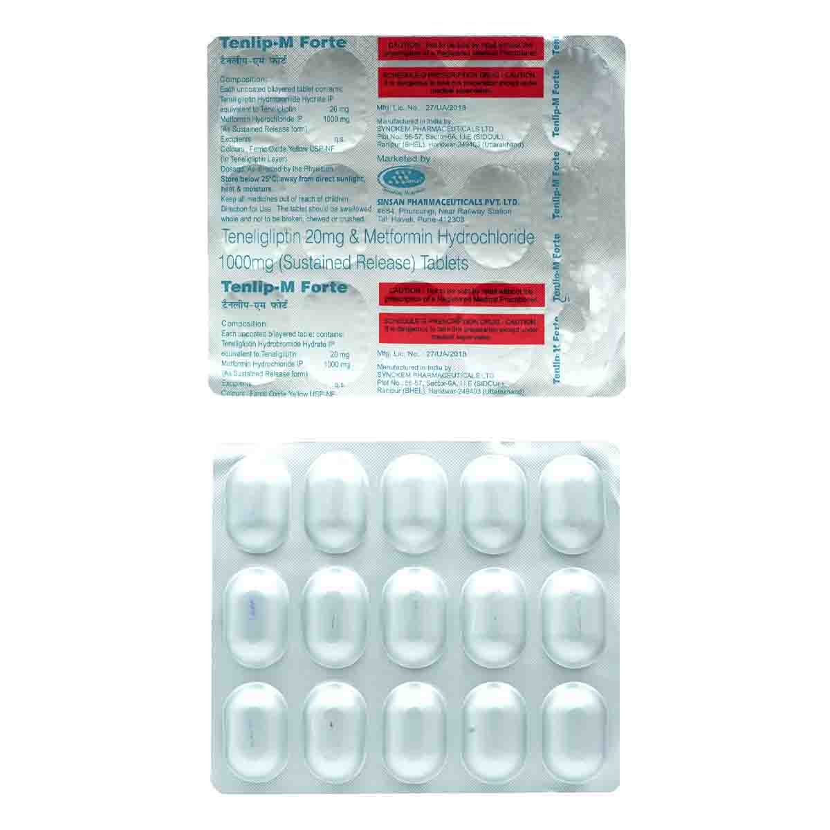 Tenlip-M Forte Tablet 15's, Pack of 15 Tenlip-M Forte Tablet 15's, Pack of 15