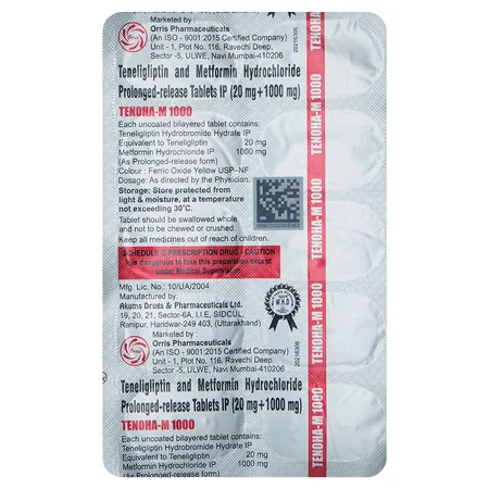 Tenoha-M 1000Mg Tablet 10'S