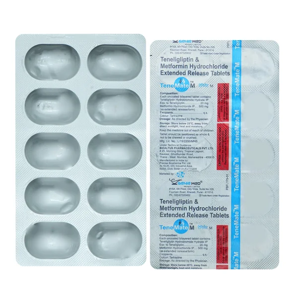 Tenemate M Tablet 10's