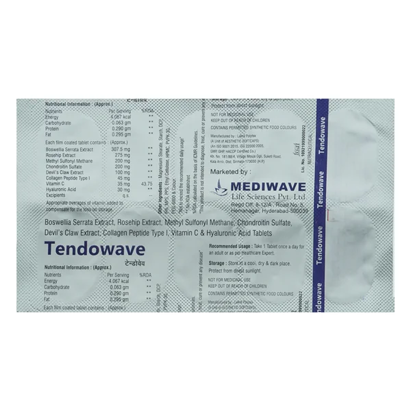 Tendowave Tablet 10's