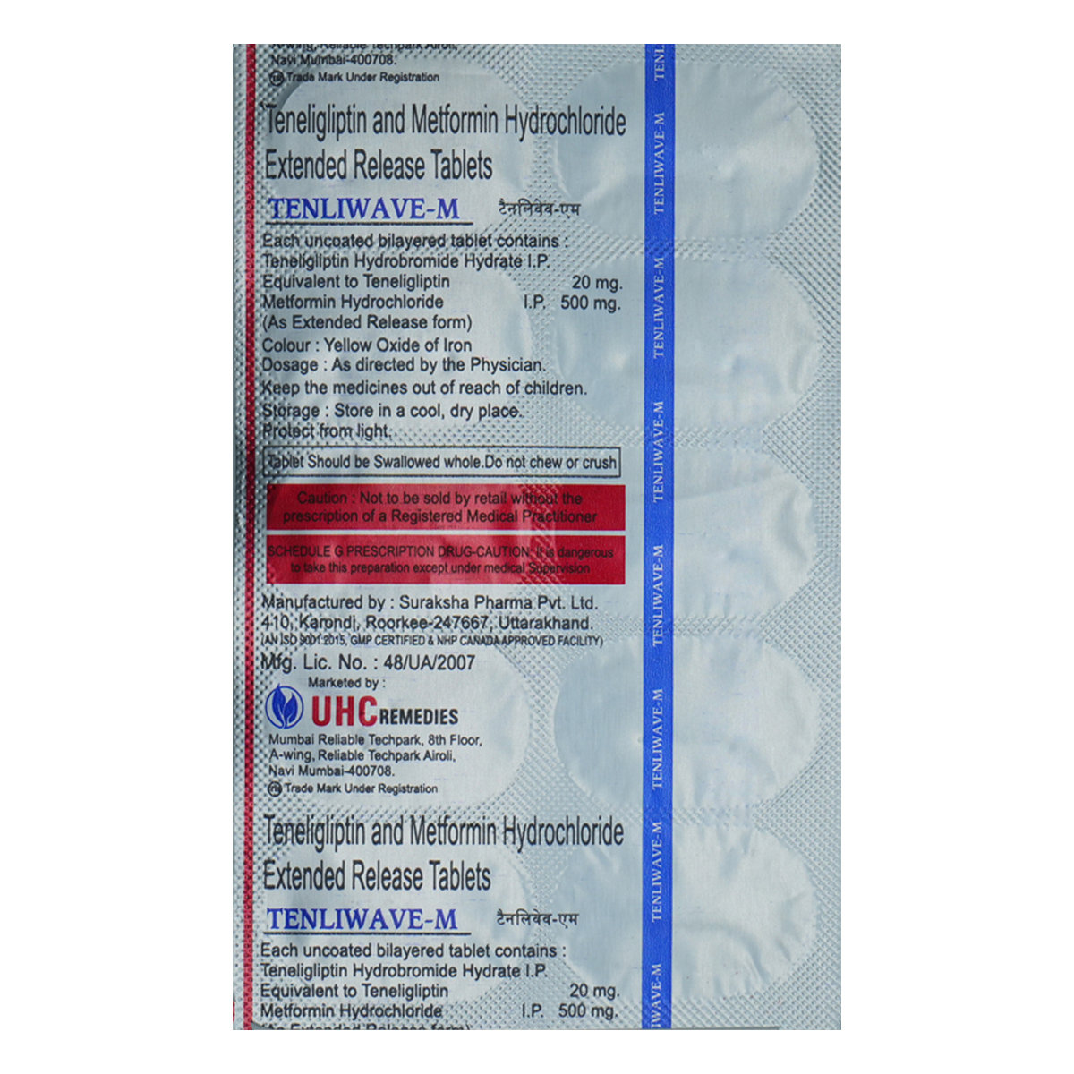 Tenliwave-M Tablet 10's, Pack of 10 Tenliwave-M Tablet 10's, Pack of 10