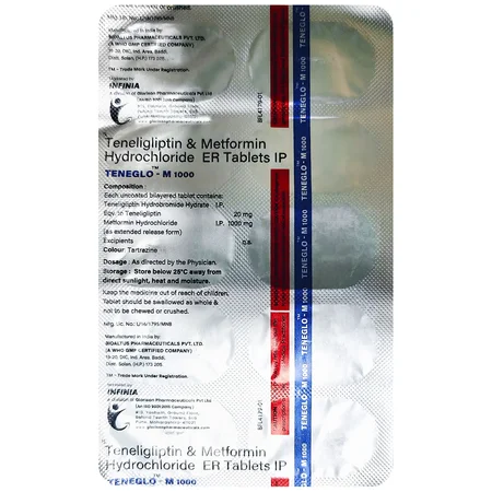 Teneglo-M 1000 Tablet 10's