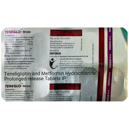 Teneglo-M 500 Tablet 10's