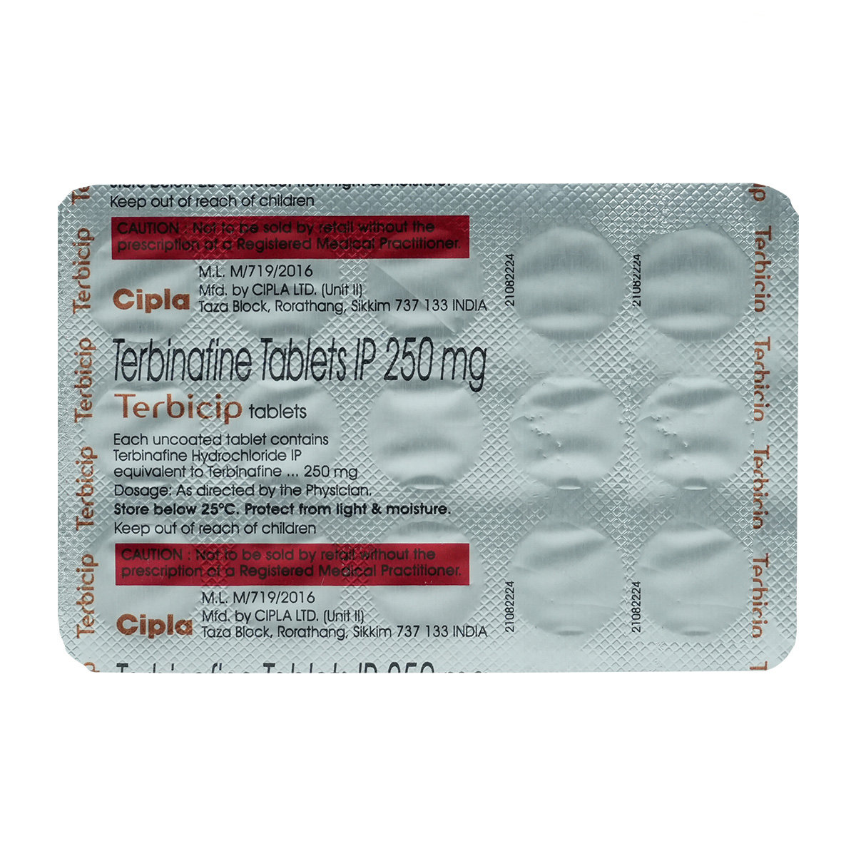 Terbicip 250 Tablet 15's, Pack of 15 TabletS Terbicip 250 Tablet 15's, Pack of 15 TabletS