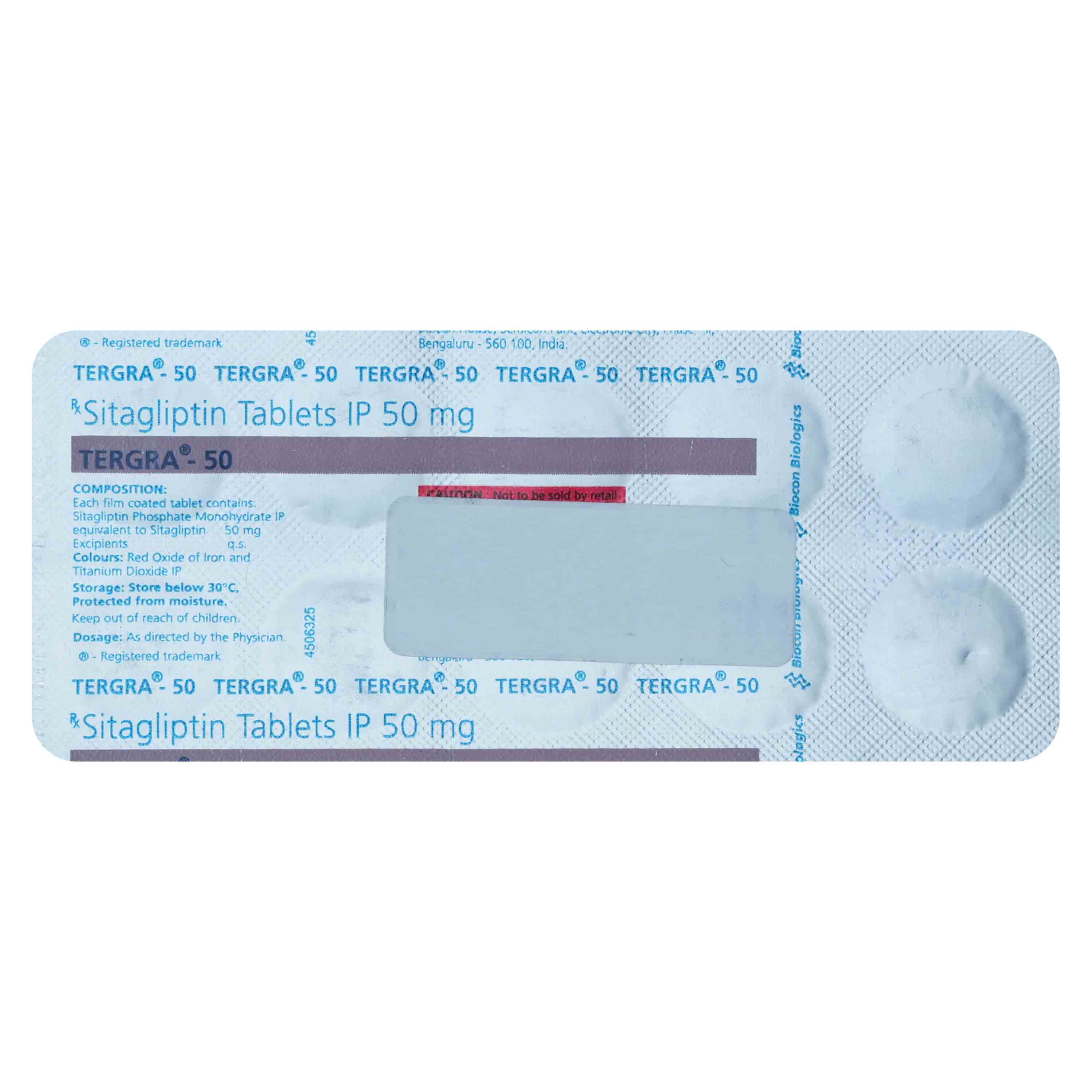 Tergra-50 Tab 10'S, Pack of 10 TABLETS Tergra-50 Tab 10'S, Pack of 10 TABLETS