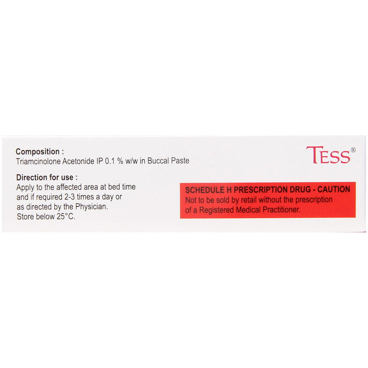 Tess Oral Paste 5 gm, Pack of 1 ORAL PASTE Tess Oral Paste 5 gm, Pack of 1 ORAL PASTE