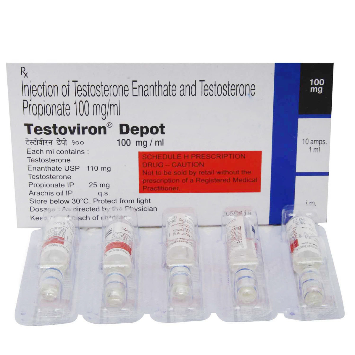 Testoviron Depot Injection 1 ml, Pack of 1 Injection Testoviron Depot Injection 1 ml, Pack of 1 Injection