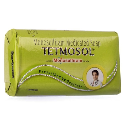 Tetmosol Soap 75 gm | 5%w/w Monosulfiram | Relieves Itching, Redness, Sore &amp; Crusting | Fights Skin Infections, Pack of 1