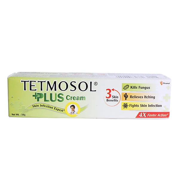 Tetmosol Plus Cream, 10 gm, Pack of 1 Cream
