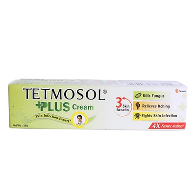 Tetmosol Plus Cream 10 gm, Pack of 1 Cream