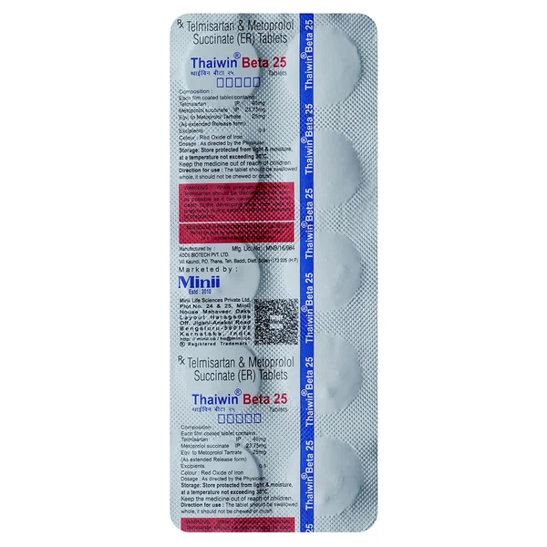 Thaiwin Beta 25 Tablet 10's