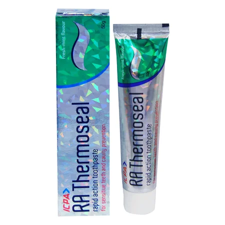RA Thermoseal Rapid Action Mint Flavour Sensitive Teeth & Cavity Protection Toothpaste, 50 gm