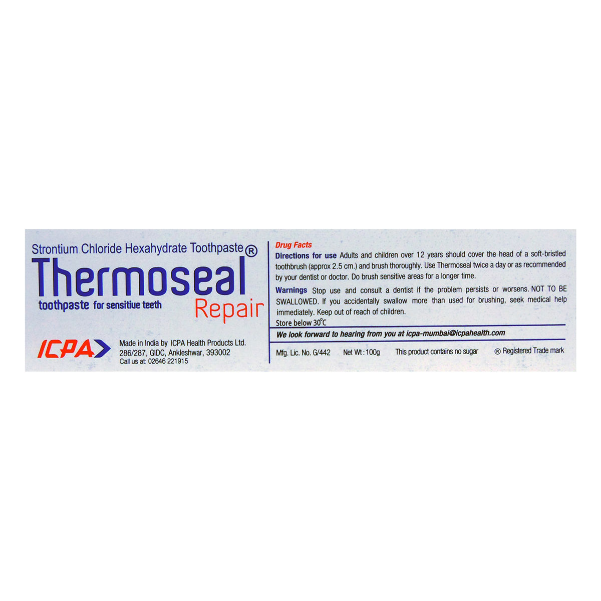 Thermoseal Toothpaste 100 gm Price, Uses, Side Effects, Composition