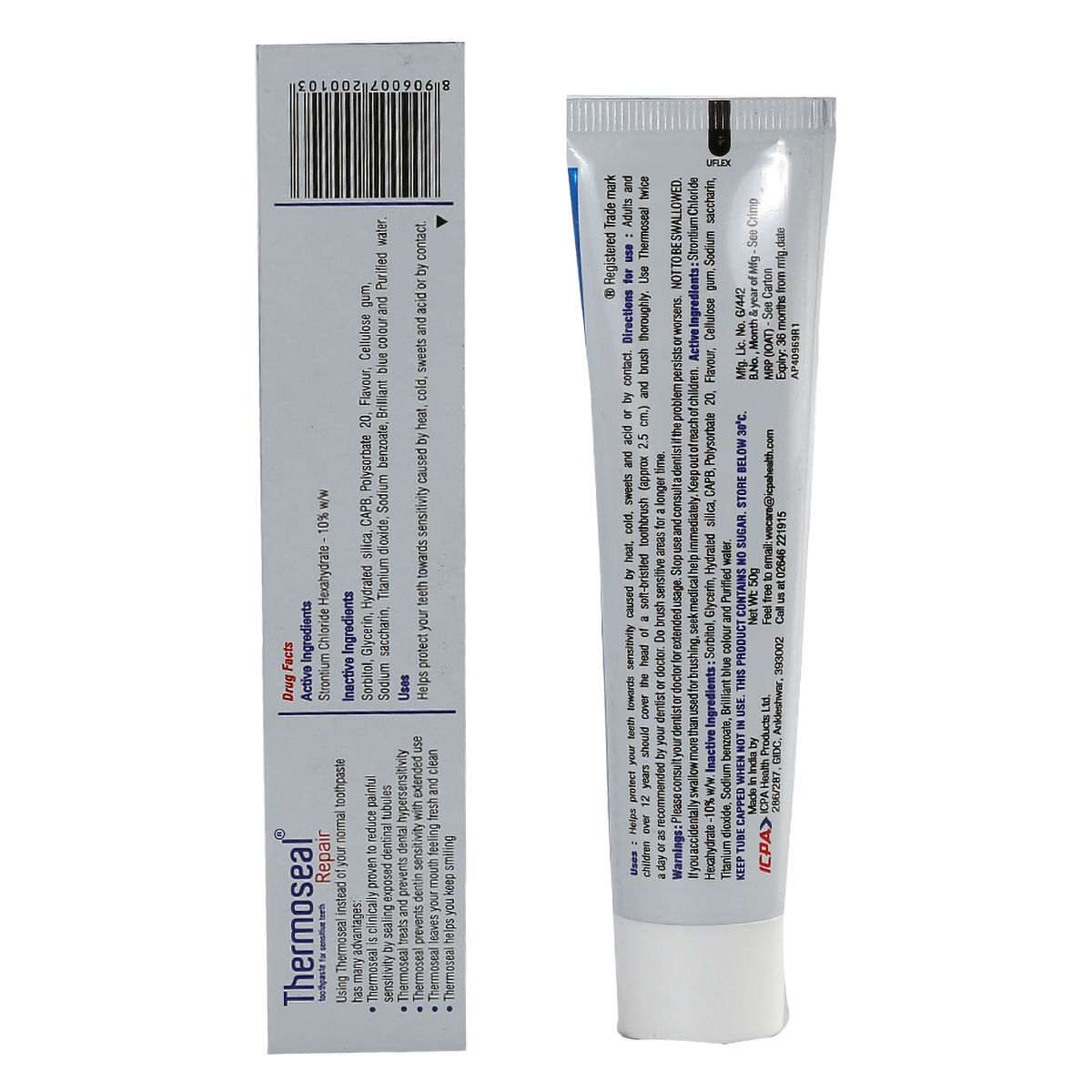 Thermoseal Repair Sensitive Teeth Toothpaste, 50 gm Price, Uses, Side Effects, Composition