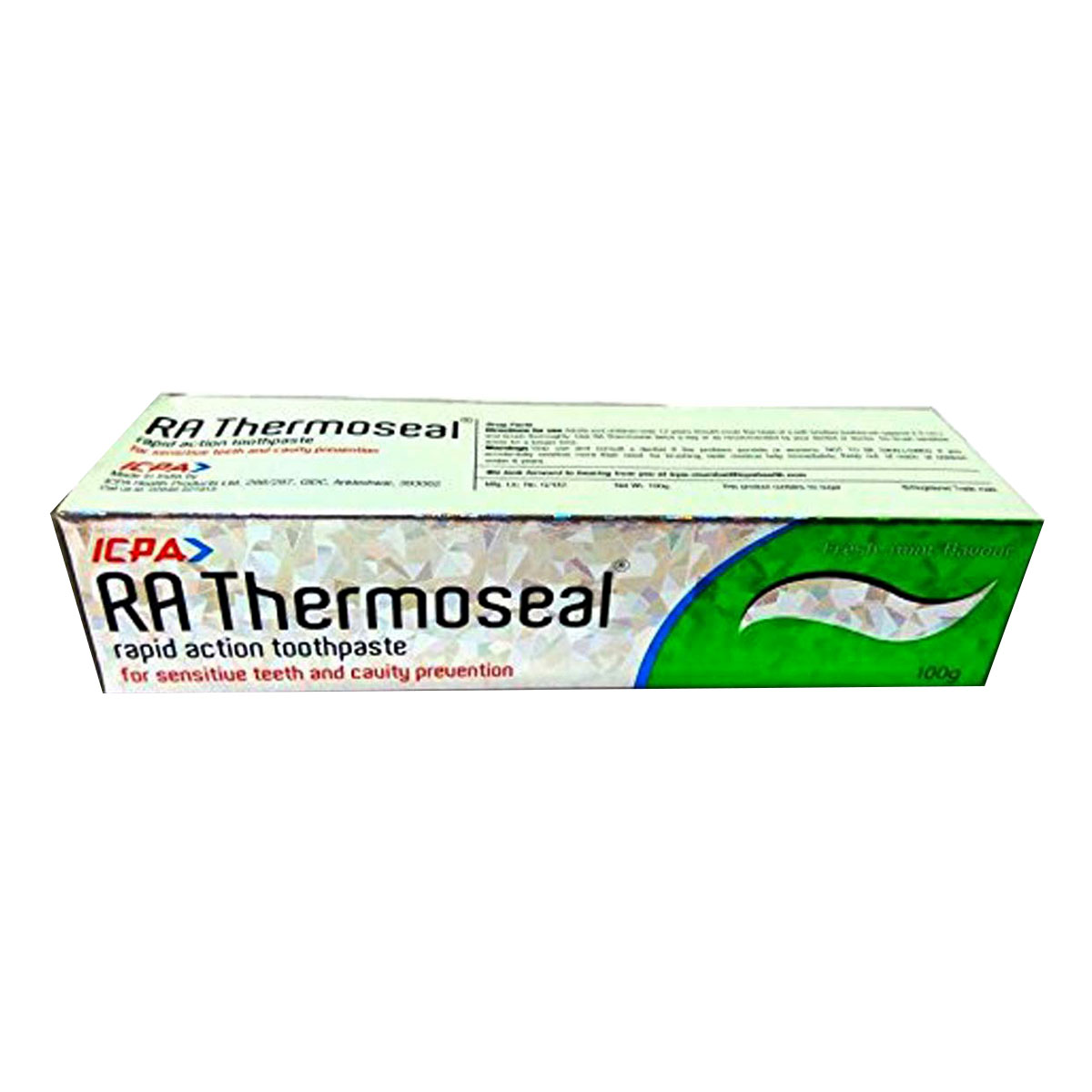RA Thermoseal Rapid Action Mint Flavour Sensitive Teeth & Cavity Protection Toothpaste, 100 gm, Pack of 1 RA Thermoseal Rapid Action Mint Flavour Sensitive Teeth & Cavity Protection Toothpaste, 100 gm, Pack of 1