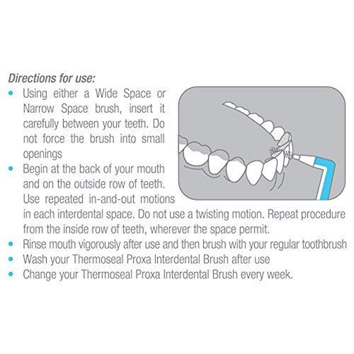 Thermoseal Proxa Narrow Space Interdental Brushes, 5 Count Price, Uses
