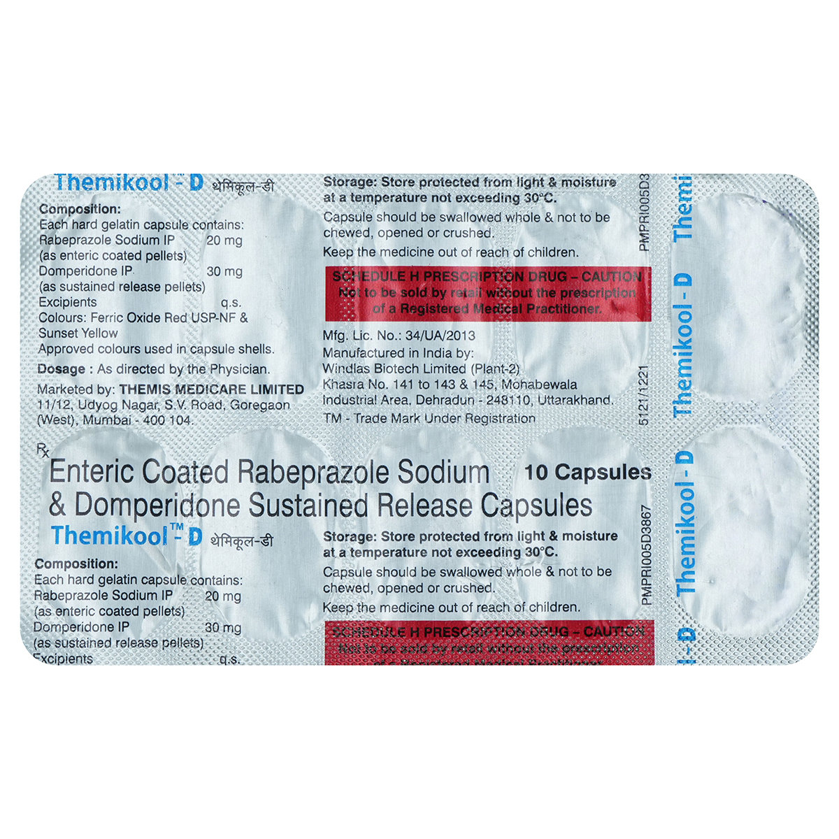 Themikool-D Capsule 10's, Pack of 10 Themikool-D Capsule 10's, Pack of 10