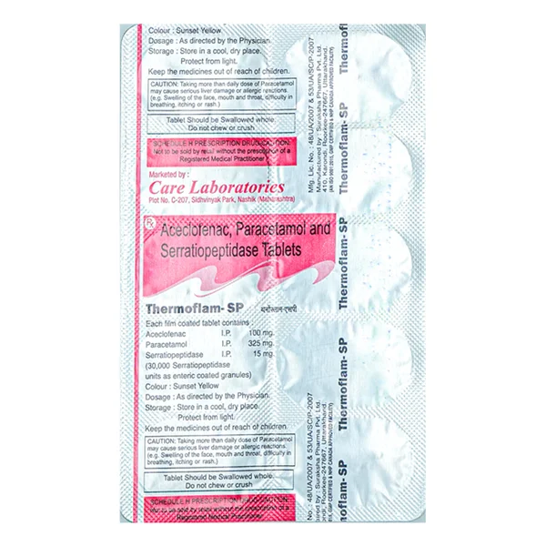 Thermoflam-SP Tablet 10's, Pack of 10 TabletS
