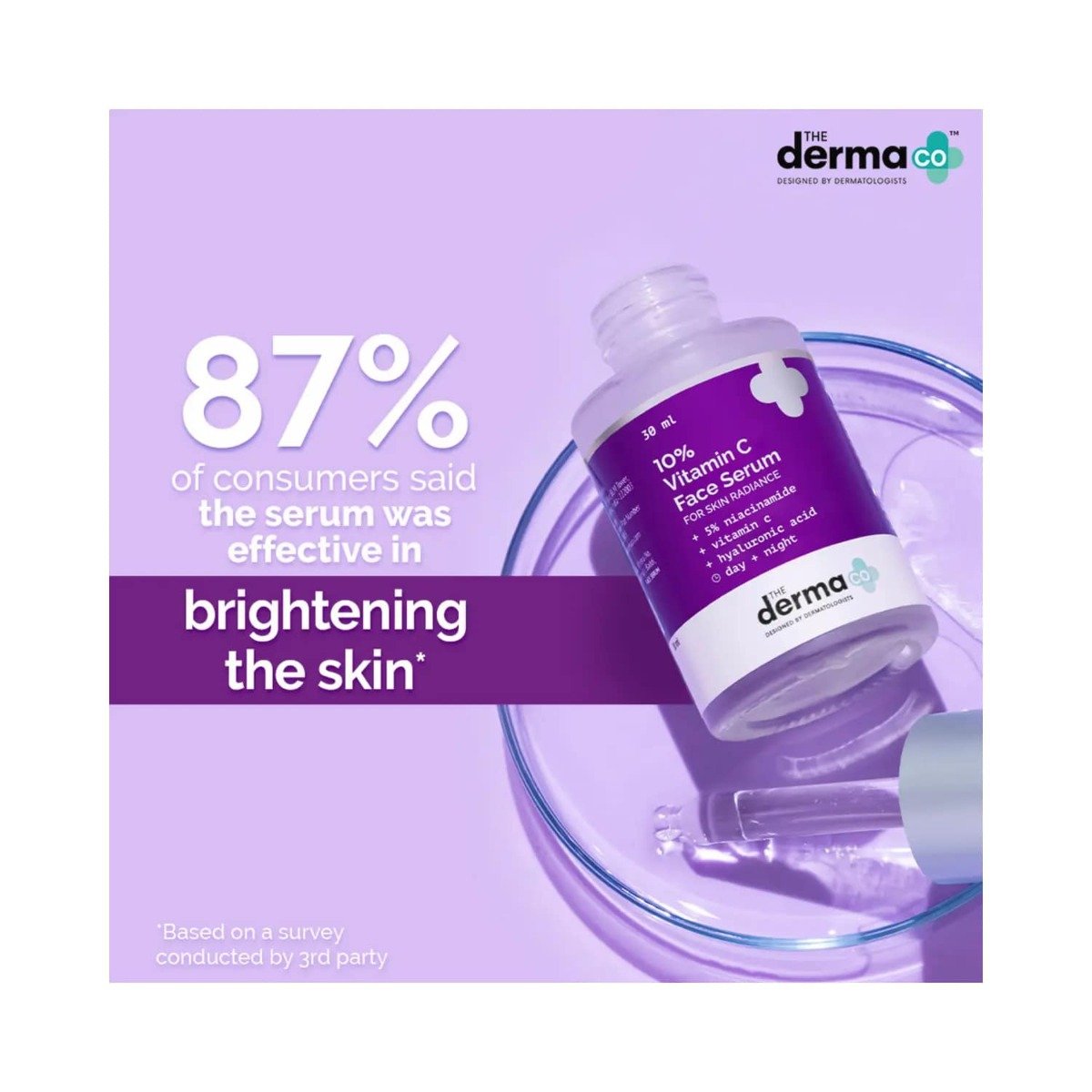 The Derma Co 10% Vitamin C Face Serum, 30 ml, Pack of 1 The Derma Co 10% Vitamin C Face Serum, 30 ml, Pack of 1