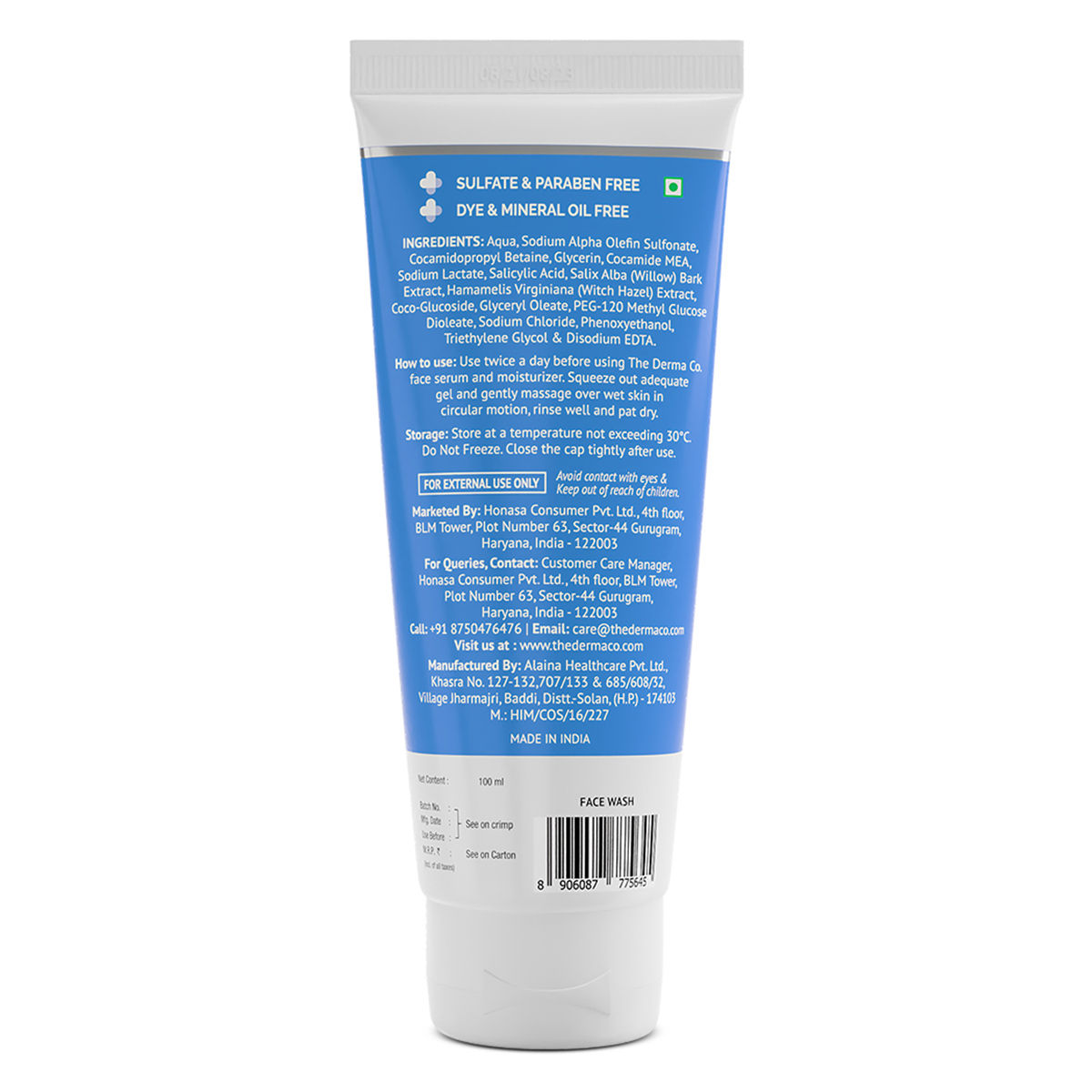 The Derma Co 1 Salicylic Acid Gel Face Wash, 100 ml Price, Uses, Side
