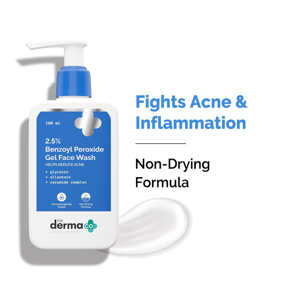 The Derma Co 2.5% Benzoyl Peroxide Face Wash 100 ml - Image 1