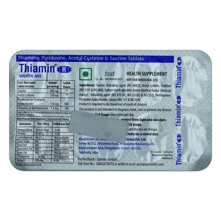 Thiamin R Tablet 10's