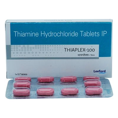 Thiaplex-100 Tablet 10's, Pack of 10 TABLETS