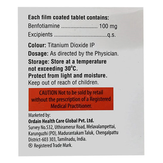 Thiamin Tablet 15's, Pack of 15 TabletS Thiamin Tablet 15's, Pack of 15 TabletS