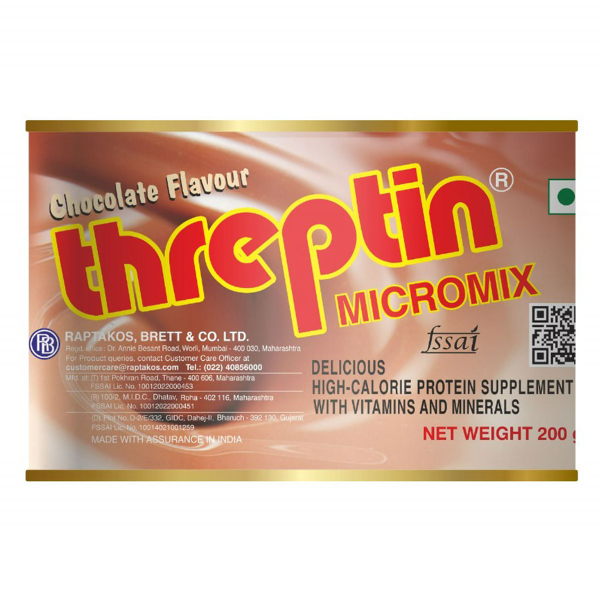 Buy Threptin Micromix Chocolate Flavour Powder, 200 gm Online
