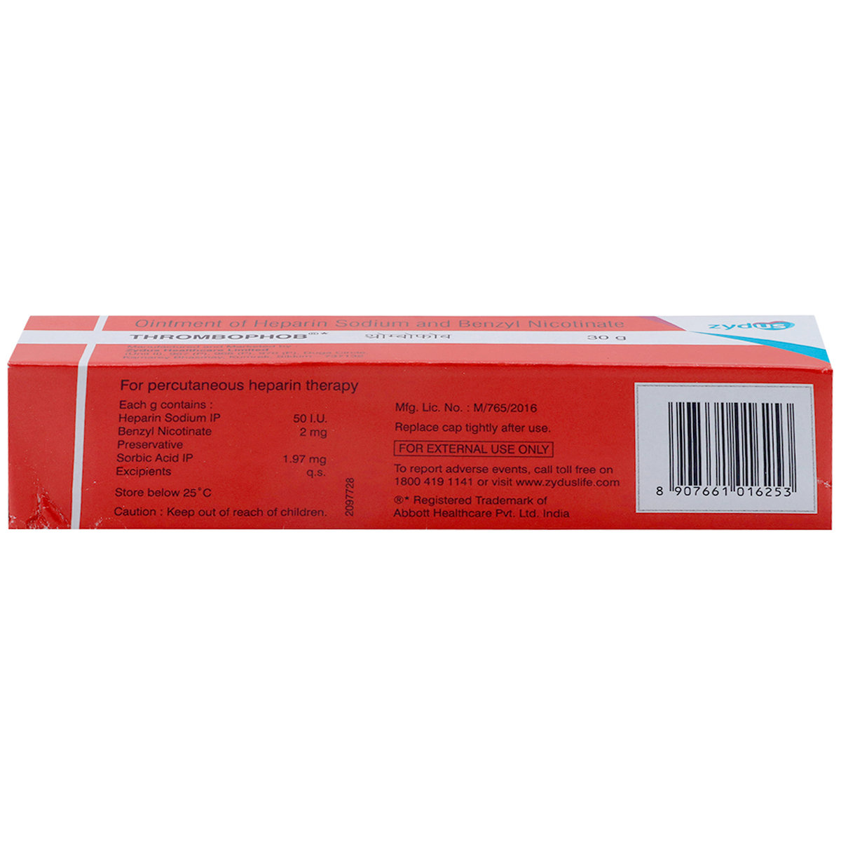 Thrombophob Ointment 30 gm, Pack of 1 Thrombophob Ointment 30 gm, Pack of 1
