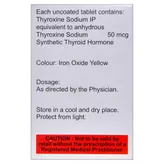 Thyrox-50 Tablet 100's, Pack of 1 TABLET