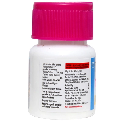 Thyronorm 100 mcg Tablet 120's, Pack of 1 TABLET