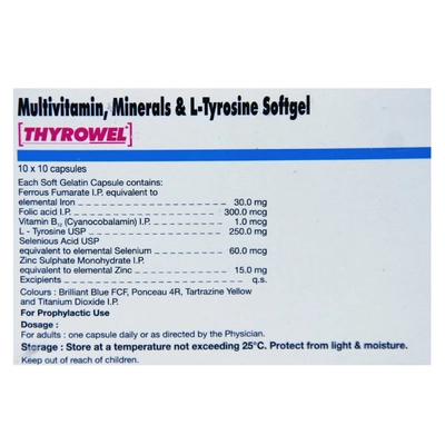 Thyrowel Capsule 10's, Pack of 10 CAPSULES