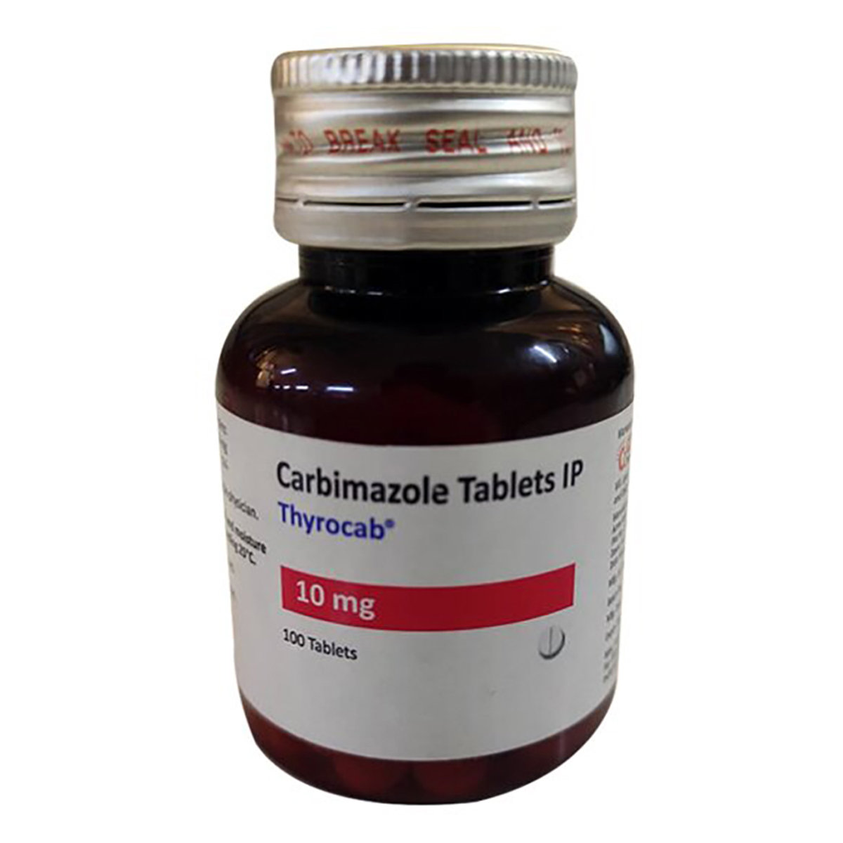 Thyrocab 10mg Tablet 100's, Pack of 1 TABLET Thyrocab 10mg Tablet 100's, Pack of 1 TABLET