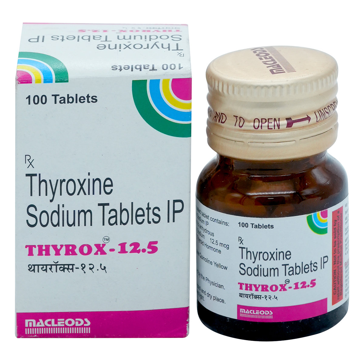 Thyrox-12.5 Tablet 100's, Pack of 1 TABLET Thyrox-12.5 Tablet 100's, Pack of 1 TABLET