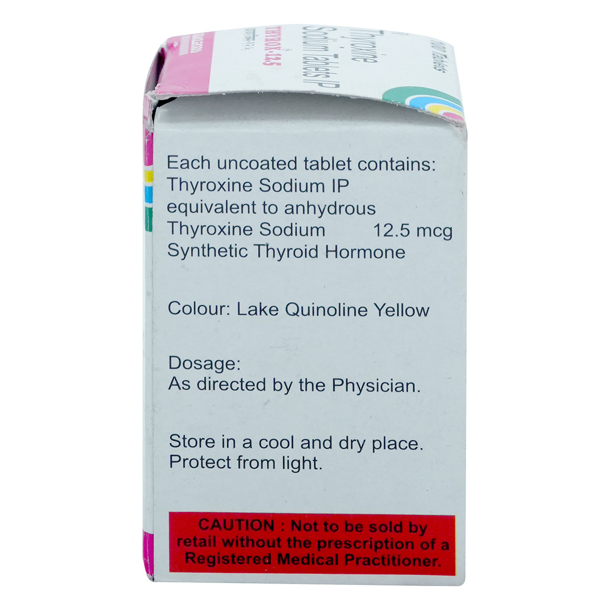 Thyrox-12.5 Tablet 100's, Pack of 1 TABLET Thyrox-12.5 Tablet 100's, Pack of 1 TABLET