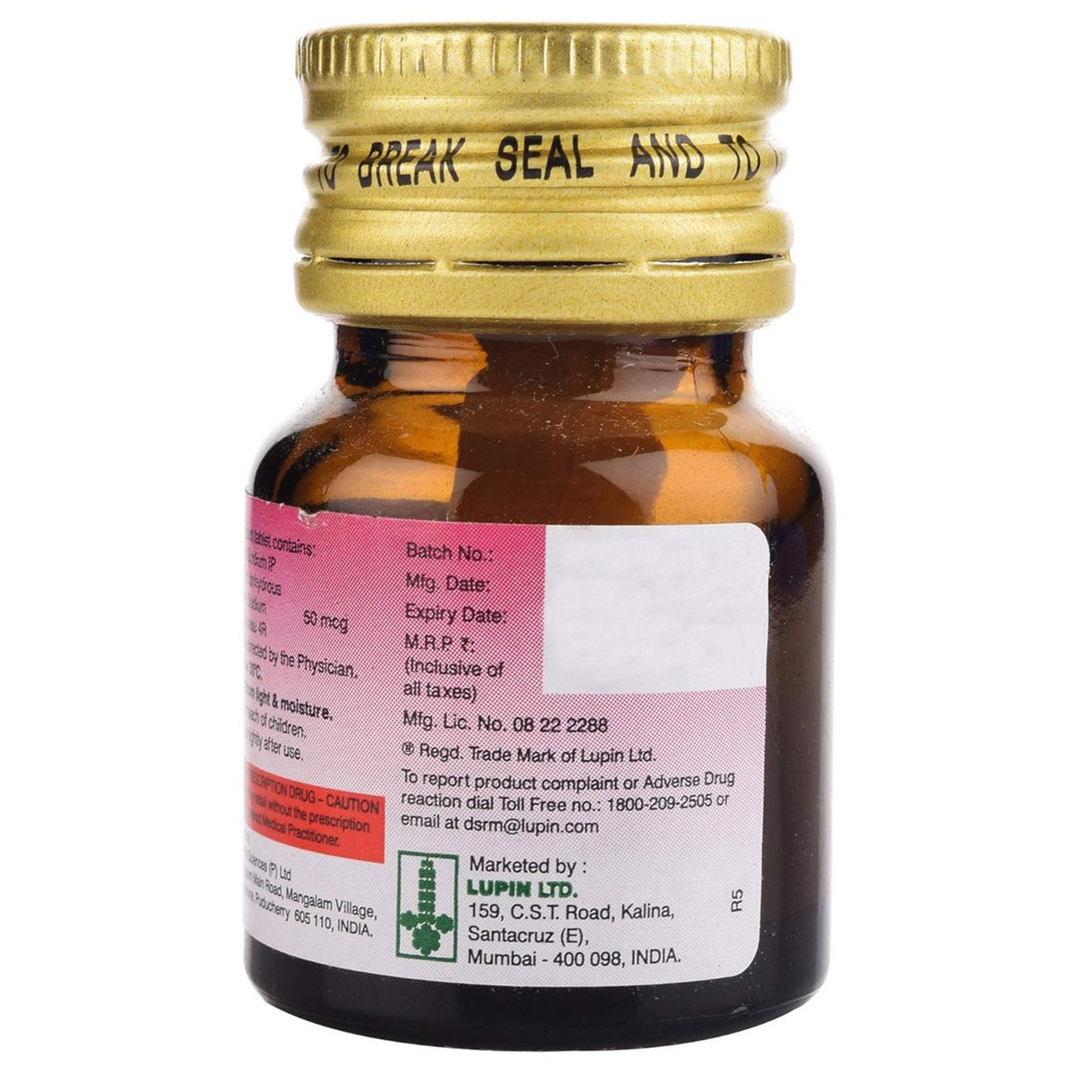 Thyroup 50 Tablet 120's, Pack of 1 TABLET Thyroup 50 Tablet 120's, Pack of 1 TABLET