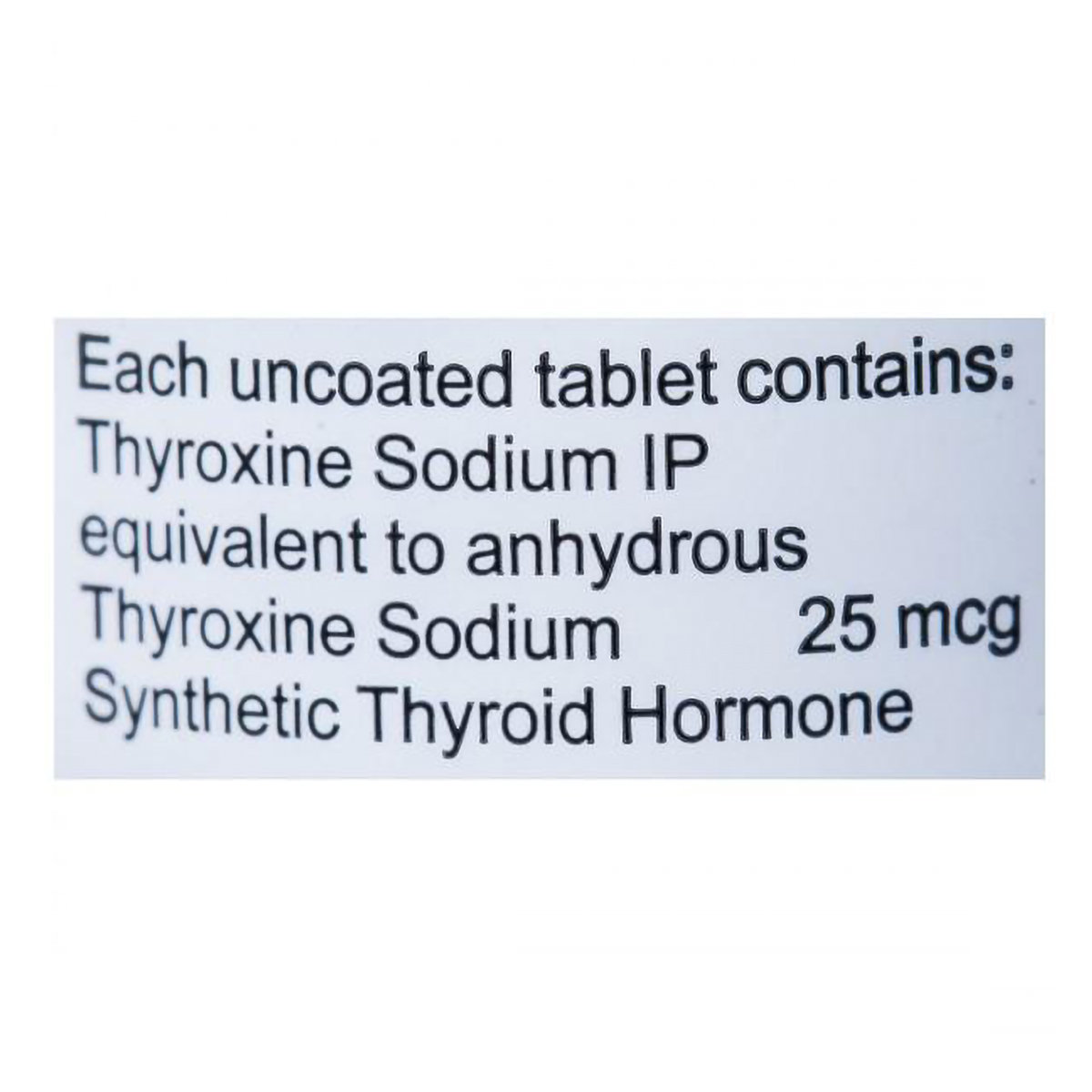 Thyrox 25 mcg Tablet 120's, Pack of 1 Tablet Thyrox 25 mcg Tablet 120's, Pack of 1 Tablet