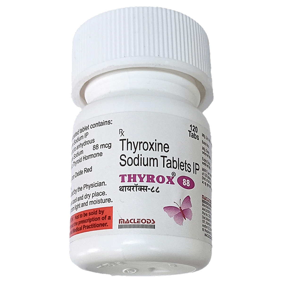 Thyrox 88 mcg Tablet 120's, Pack of 1 TABLET Thyrox 88 mcg Tablet 120's, Pack of 1 TABLET